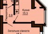 Однокомнатная квартира 41.3 м/кв - ЖК София
