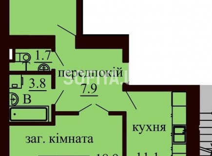 2-х комнатная квартира 67.2 м/кв - ЖК София