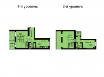 Двухуровневая квартира 105.7 м/кв - ЖК София