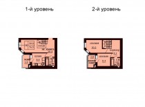 Двухуровневая квартира 76.5 м/кв - ЖК София