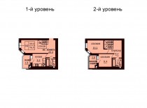 Двухуровневая квартира 76.5 м/кв - ЖК София