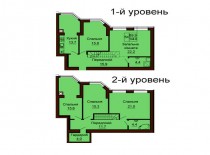 Двухуровневая квартира 144 м/кв - ЖК София