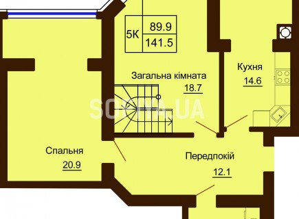 Двухуровневая квартира 141.5 м/кв - ЖК София