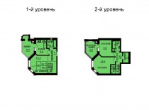 Двухуровневая квартира 86.1 м/кв - ЖК София