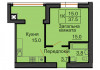 Однокомнатная квартира 37,5 м/кв - ЖК София