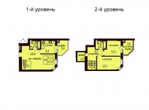 Двухуровневая квартира 95.8 м/кв - ЖК София