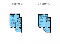 Двухуровневая квартира 94.4 м/кв - ЖК София