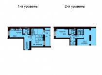 Двухуровневая квартира 106.4 м/кв - ЖК София