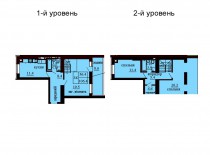 Двухуровневая квартира 106.4 м/кв - ЖК София