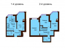 Двухуровневая квартира 94.2 м/кв - ЖК София