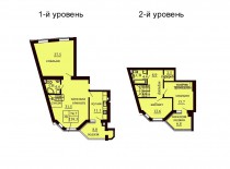 Двухуровневая квартира 139.3 м/кв - ЖК София