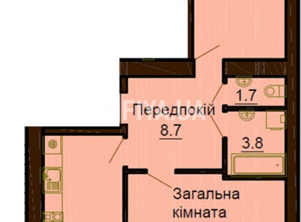 Двухкомнатная квартира 65.3 м/кв - ЖК София