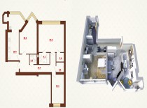 3-х комнатная квартира 99.3 м/кв - ЖК София