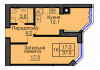 Однокомнатная квартира 37,6 м/кв - ЖК София