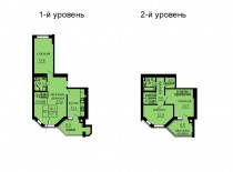 Двухуровневая квартира 117.1 м/кв - ЖК София