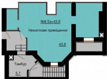 Нежилое помещение 43,8 м/кв - ЖК София