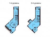 Двухуровневая квартира 151.8 м/кв - ЖК София
