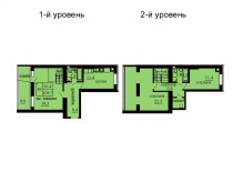 Двухуровневая квартира 105.7 м/кв - ЖК София