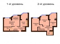 Двухуровневая квартира 117.1 м/кв - ЖК София