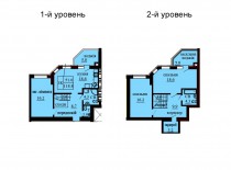 Двухуровневая квартира 118.8 м/кв - ЖК София