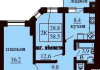 2-х комнатная квартира 58.5 м/кв - ЖК София