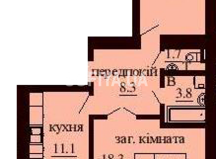 2-х комнатная квартира 67 м/кв - ЖК София
