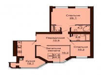 3-х комнатная квартира 94.5 м/кв - ЖК София