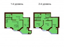 Двухуровневая квартира 128.7 м/кв - ЖК София