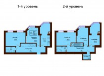 Двухуровневая квартира 135.9 м/кв - ЖК София