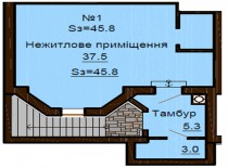 Нежилое помещение 45.8 м/кв - ЖК София