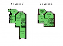 Двухуровневая квартира 117.1 м/кв - ЖК София