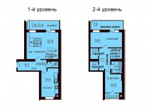 Двухуровневая квартира 109.7 м/кв - ЖК София