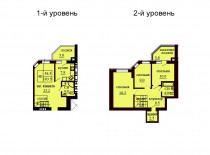 Двухуровневая квартира 103.5 м/кв - ЖК София