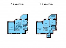 Двухуровневая квартира 119.6 м/кв - ЖК София
