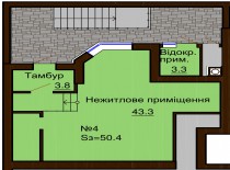 Нежилое помещение 50.4 м/кв - ЖК София