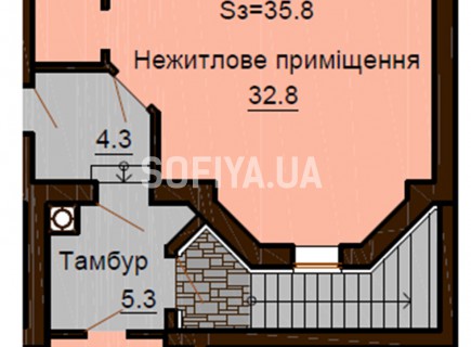 Нежилое помещение 35.8 м/кв - ЖК София