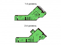 Двухуровневая квартира 151.8 м/кв - ЖК София