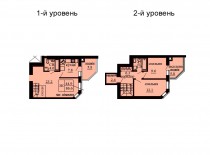 Двухуровневая квартира 86.6 м/кв - ЖК София