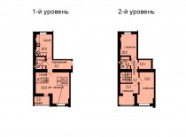 Двухуровневая квартира 102.5 м/кв - ЖК София