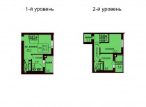 Двухуровневая квартира 93.8 м/кв - ЖК София