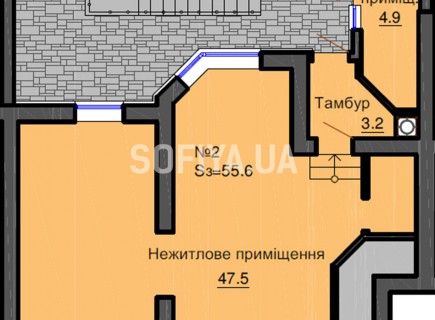 Нежилое помещение 55.6 м/кв - ЖК София
