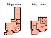 Двухуровневая квартира 111.1 м/кв - ЖК София