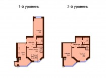 Двухуровневая квартира 115.2 м/кв - ЖК София