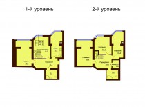 Двухуровневая квартира 141.5 м/кв - ЖК София