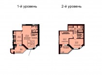 Двухуровневая квартира 95.5 м/кв - ЖК София