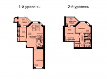 Двухуровневая квартира 117.1 м/кв - ЖК София