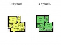 Двухуровневая квартира 99.3 м/кв - ЖК София