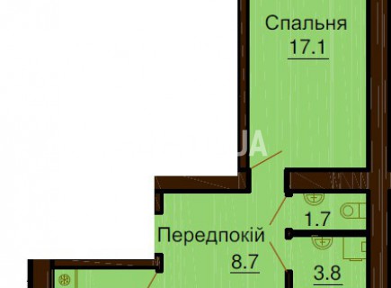 Двухкомнатная квартира 65.3 м/кв - ЖК София