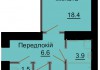 Двухкомнатная квартира 49,0 м/кв - ЖК София