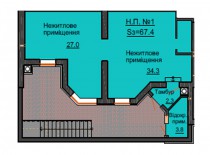 Нежилое помещение 67,4 м/кв - ЖК София